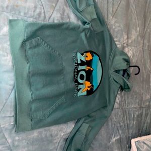 green zion national park sweat shirt
